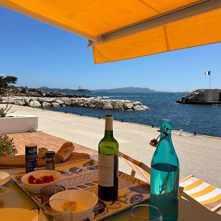 Horizon Bleu Bandol : Appartement Pieds Dans L'Eau Bagian luar foto