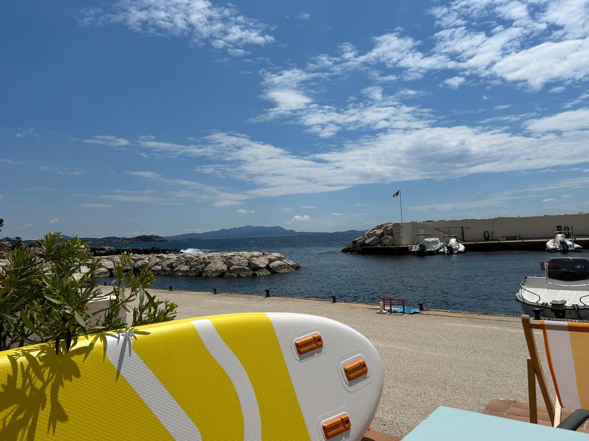 Horizon Bleu Bandol : Appartement Pieds Dans L'Eau Bagian luar foto